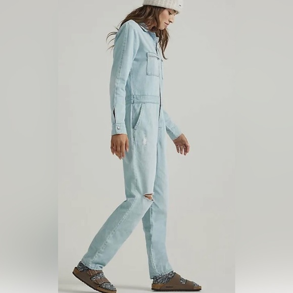 Lee Vintage Modern Union-Alls Lovely Light! NWT. Small & Medium. - Picture 2 of 5